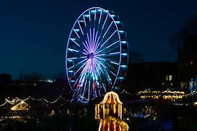 Grande roue de Noël à Édimbourg