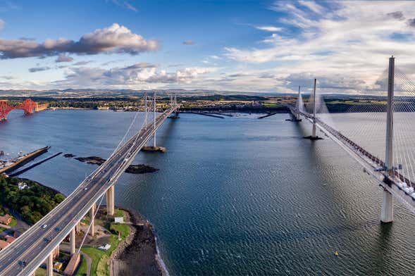 Balade en bateau sous les ponts de Forth